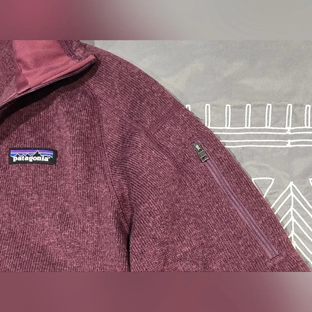 Patagonia Womens Better Sweater Quarter Zip Fleece Size Medium - Picture 4 of 8
